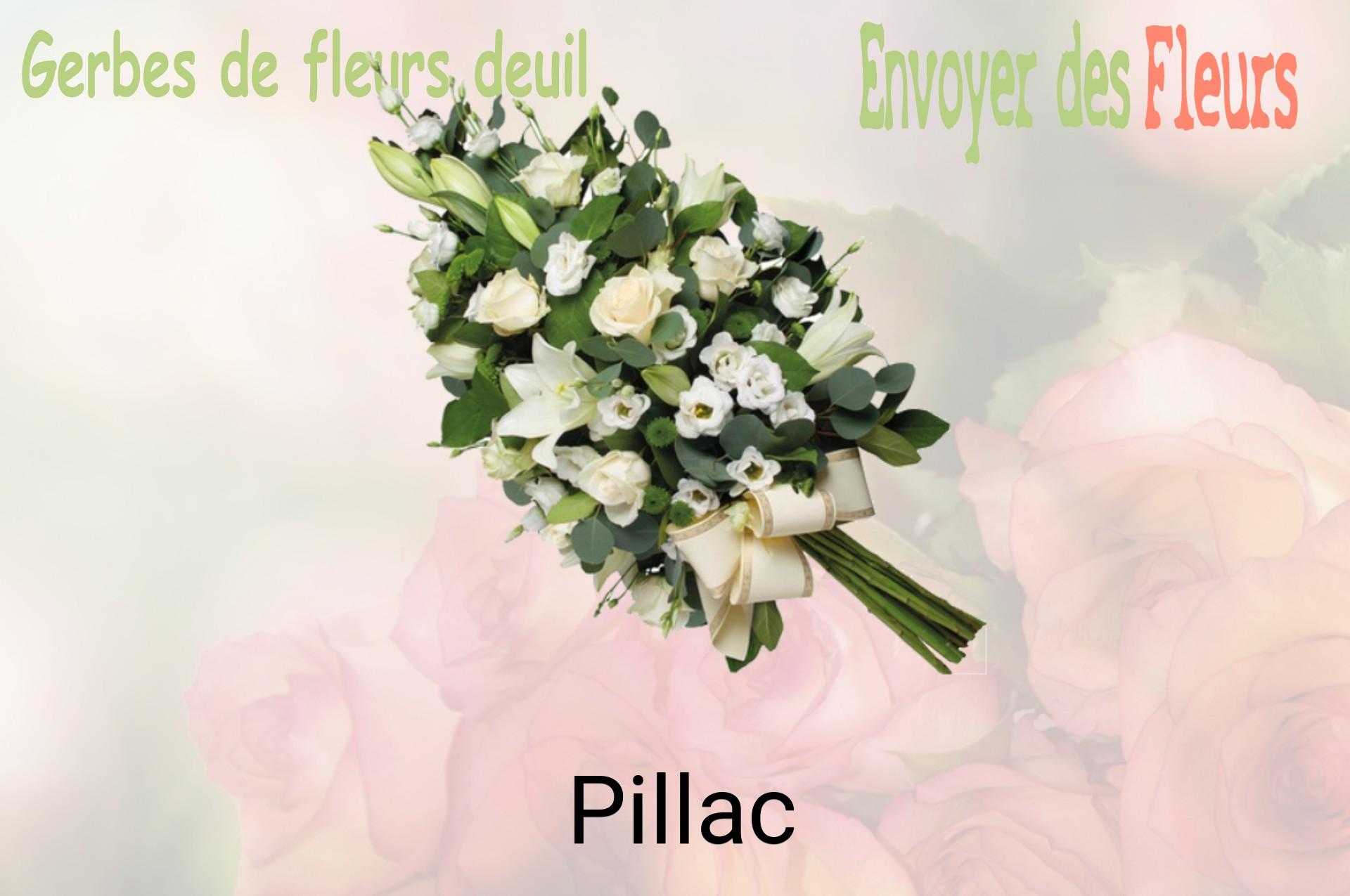 Gerbe de fleurs de deuil livrée à Pillac